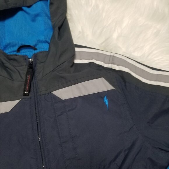 Protection System Kids Navy Blue  Lightweight Jacket Boy Windbreaker Coat Zipper - Picture 2 of 10